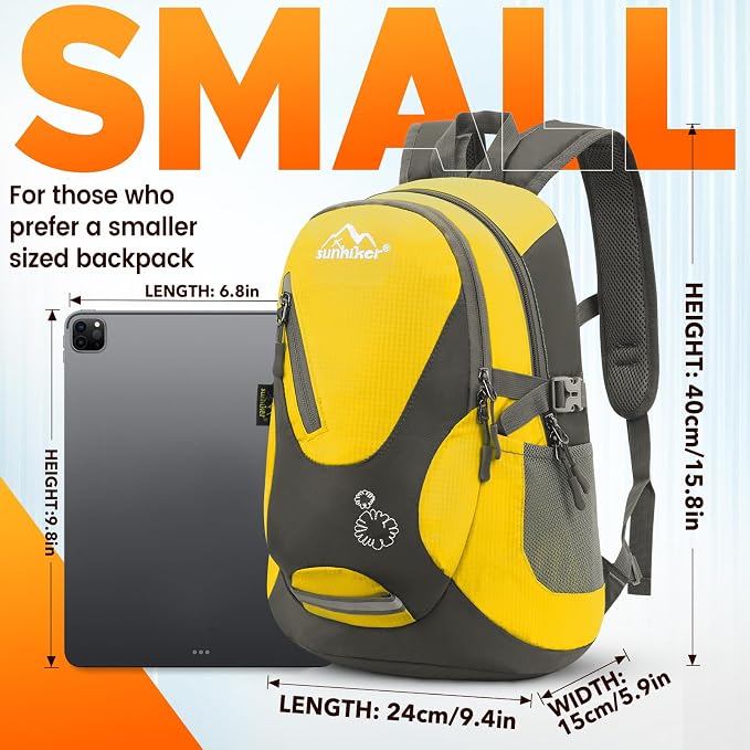 sunhiker Small Hiking Backpack Women Men 20L Lightweight Travel Backpack - Image 4