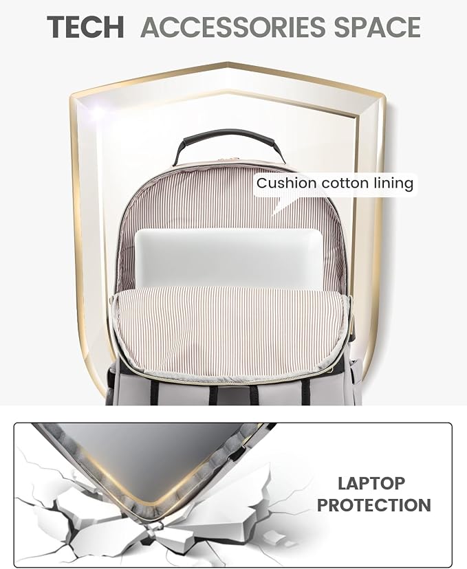 LOVEVOOK Laptop Backpack for Women, Travel Computer Work Bags - Image 7