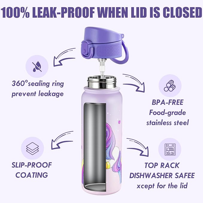 OLDLEY 20 Oz Insulated Stainless Steel Water Bottle - Image 3