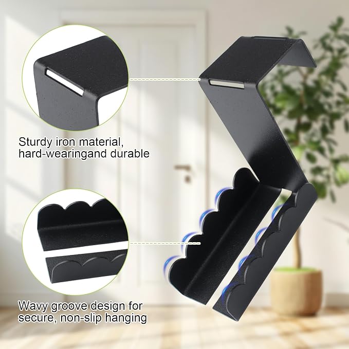 Double-Sided Over Door Coat Rack - Image 4