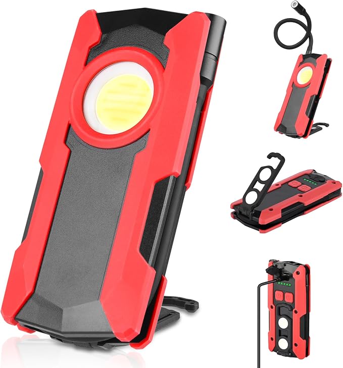 Rechargeable LED Work Light, OTYTY 40W 2000LM Magnetic Work Light Battery by OTYTY