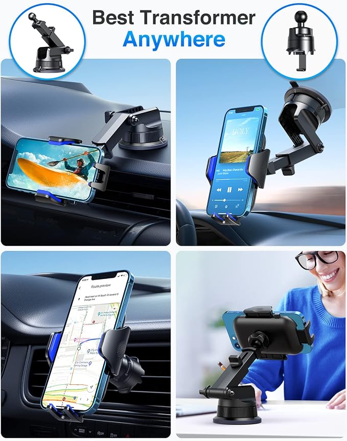 VANMASS Car Phone Holder Cell Phone Mount - Image 3