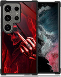 for Samsung Galaxy S24 Ultra Case, Gestures Funny Skull Pattern Graphic Design by FKBRCL4U