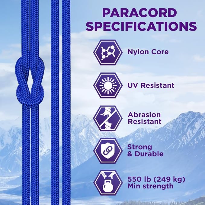 TECEUM 5/32" Paracord Rope 1000 – 1000ft / 200ft / 100ft / 50ft – Tactical - Image 3