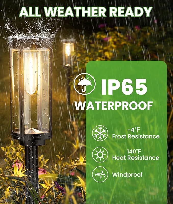 BITPOTT Bright Solar Pathway Lights, 2 Pack Solar Lights Outdoor Waterproof IP65 - Image 5