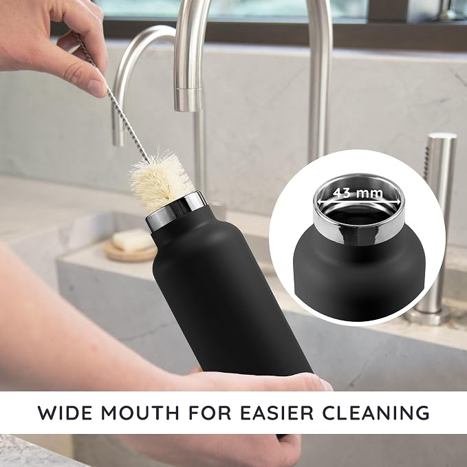 Bambaw 12 oz Insulated Water Bottle, Double Wall Metal Water Bottle Stainless - Image 4