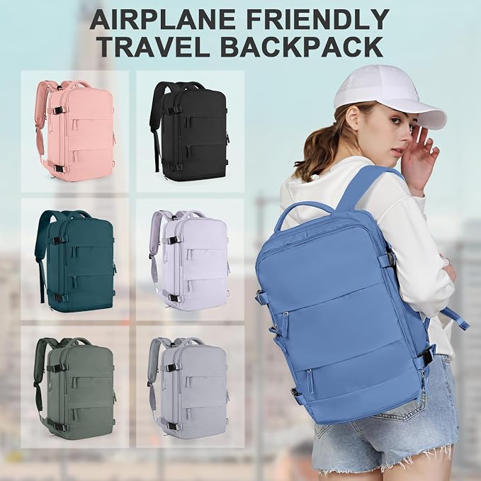 coowoz Travel Backpack for Women Men, Carry On Backpack, Hiking Backpacks - Image 8