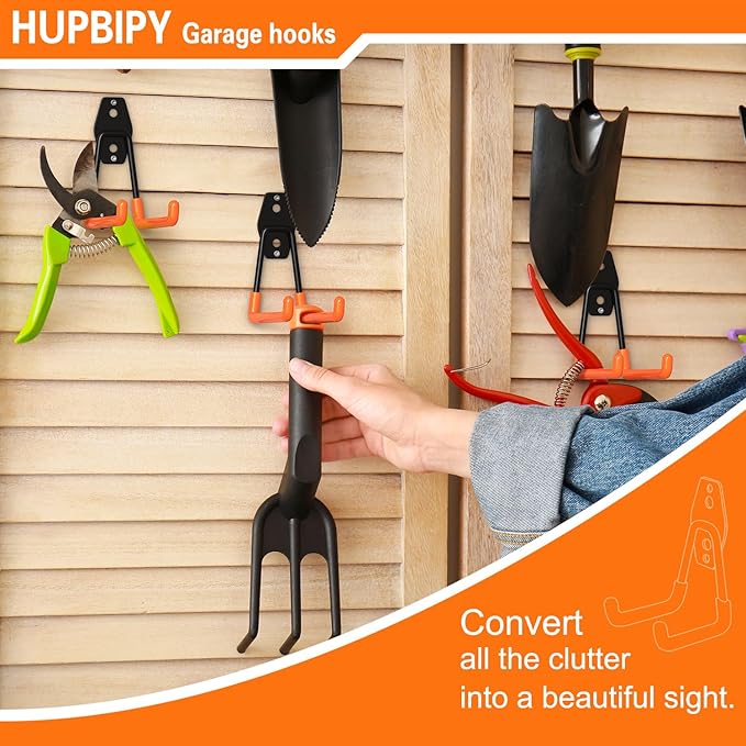 HUPBIPY Heavy Duty Garage Hooks 12 Pack, 2.8 inch Small U Shaped Hanger - Image 4