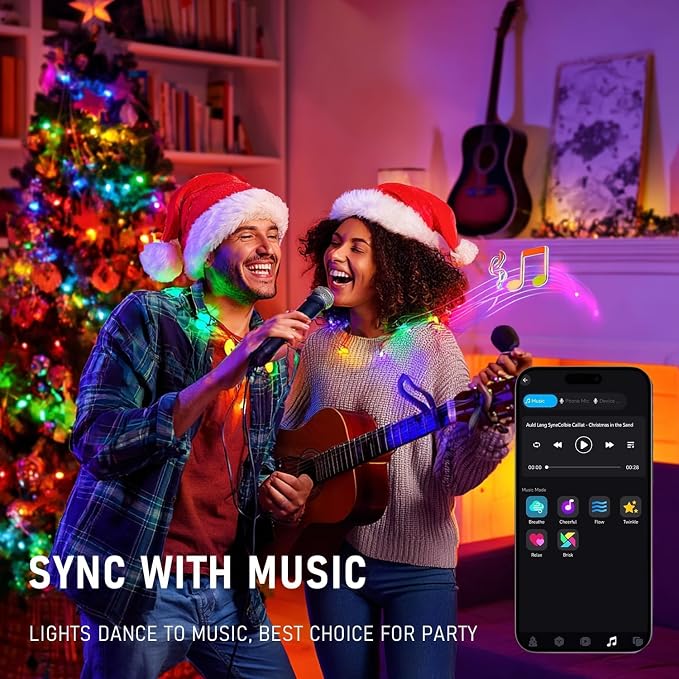 TW SHINE Smart Christmas Lights, 100 LED 33FT Color Changing Halloween String - Image 3