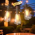 LED Outdoor String Lights, 25FT Outside Waterproof Patio Lights by FOOMAN
