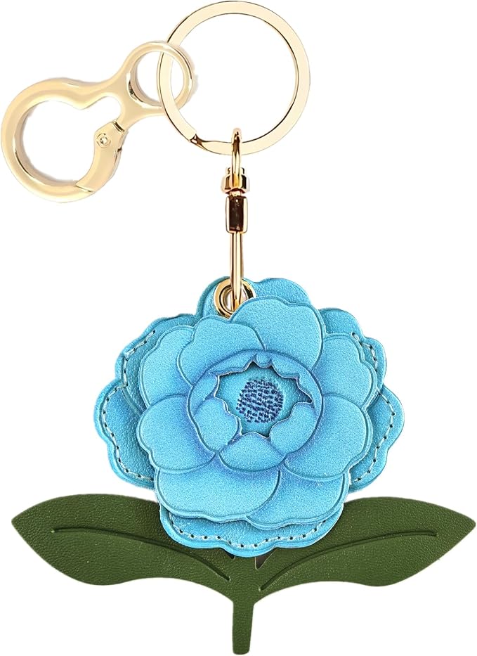 BORKUANA Leather Keychain Holder Case Compatible by BORKUANA