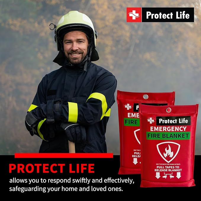 Protect Life Saving Emergency Fire Blankets 4 Pack - Image 9