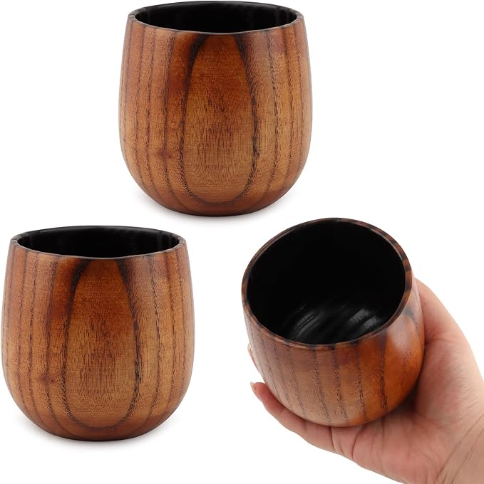 Charred Wooden Bourbon Drinking Glass, Birthday Gifts by Equivira