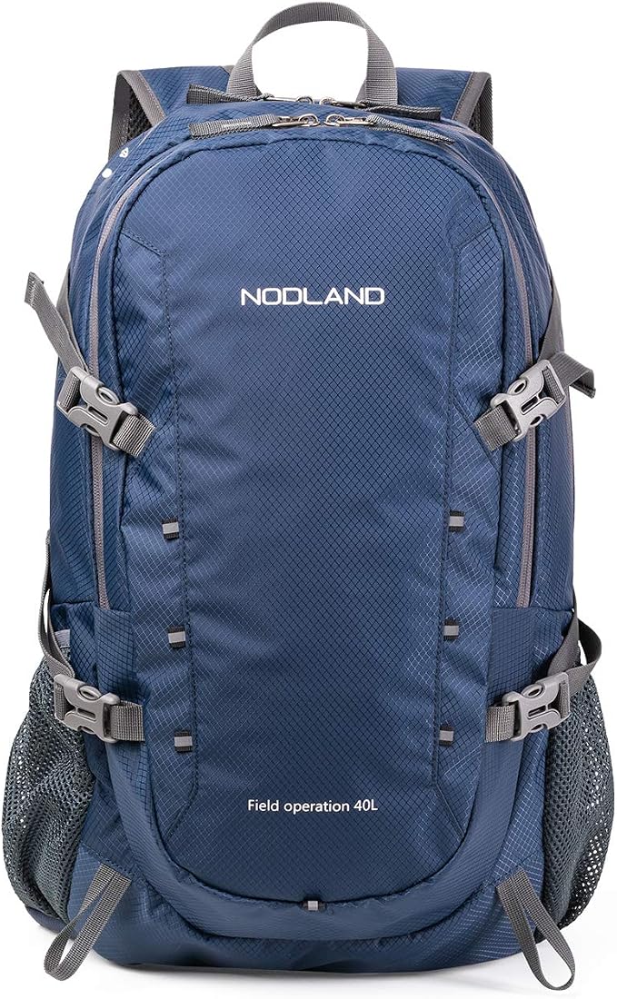 NODLAND Lightweight Backpack Travel 40L Foldable Water-Resistant Daypack by SHARKBOROUGH