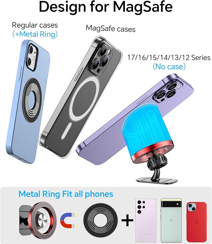 Kaistyle for Magsafe Car Mount【20 Strong Magnets】Magnetic Phone Holder for Car - Image 7
