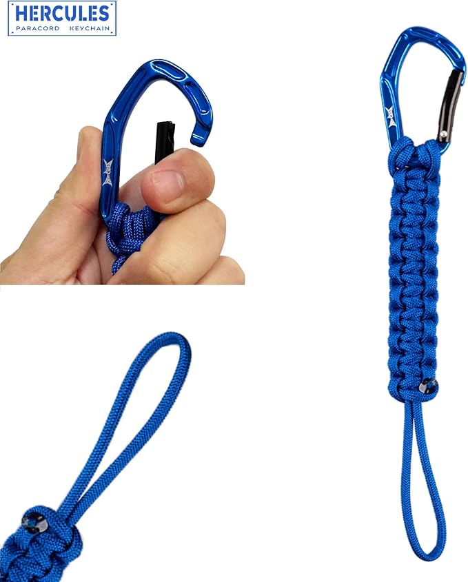 HERCULES Paracord Keychain Set – 2 Pack Lanyard Rope - Image 4