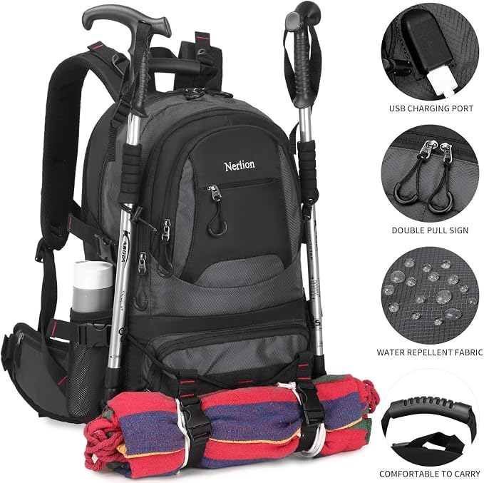 Nerlion 40L Hiking Backpack Travel Backpack - Image 4