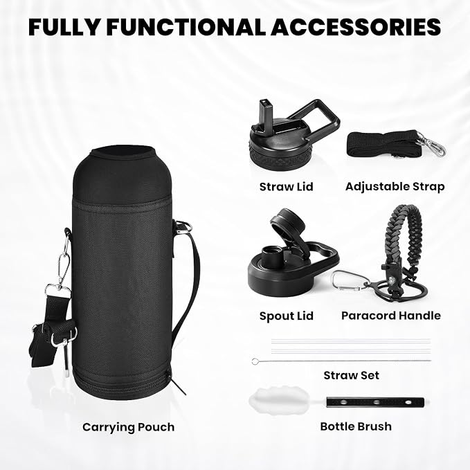RAYMYLO Insulated Water Bottle 40 oz, Triple Wall Vacuum Stainless Steel - Image 5