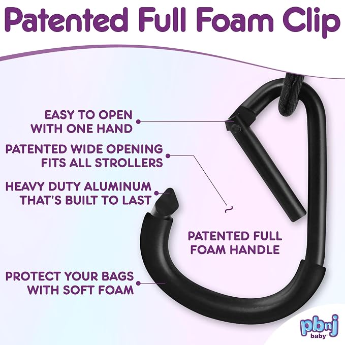 Stroller Hooks for Hanging Diaper Bags - Image 6