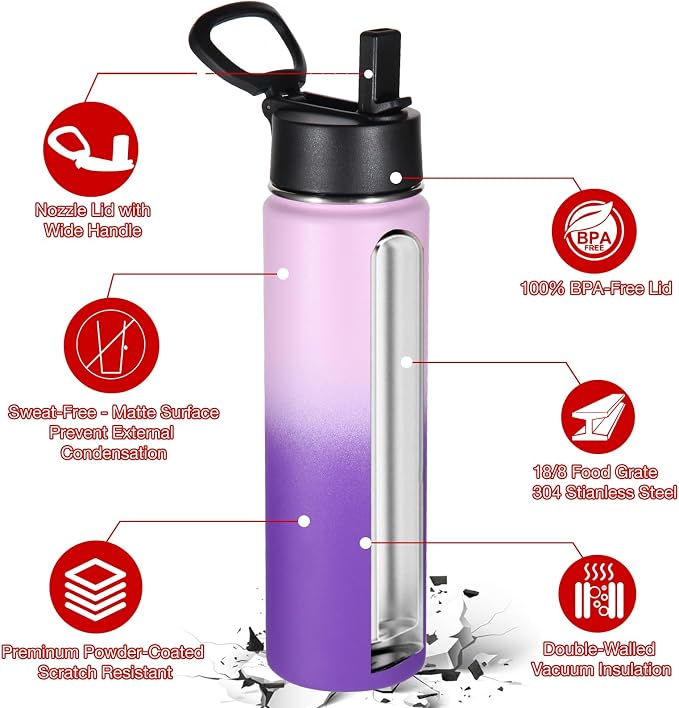 Volhoply 24oz Insulated Water Bottle - Image 6