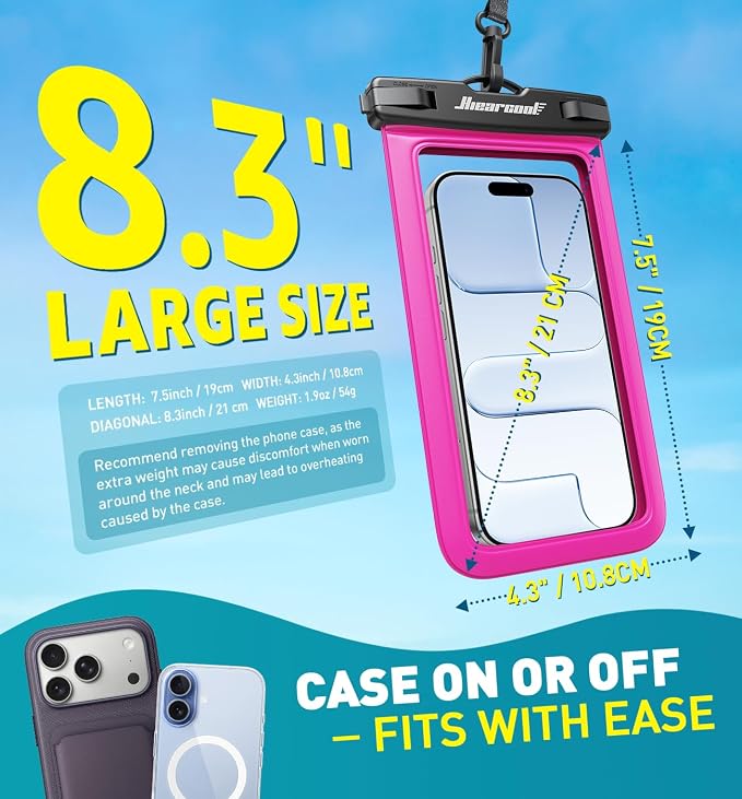 Hiearcool Waterproof Phone Pouch, Waterproof Phone Case - Image 3