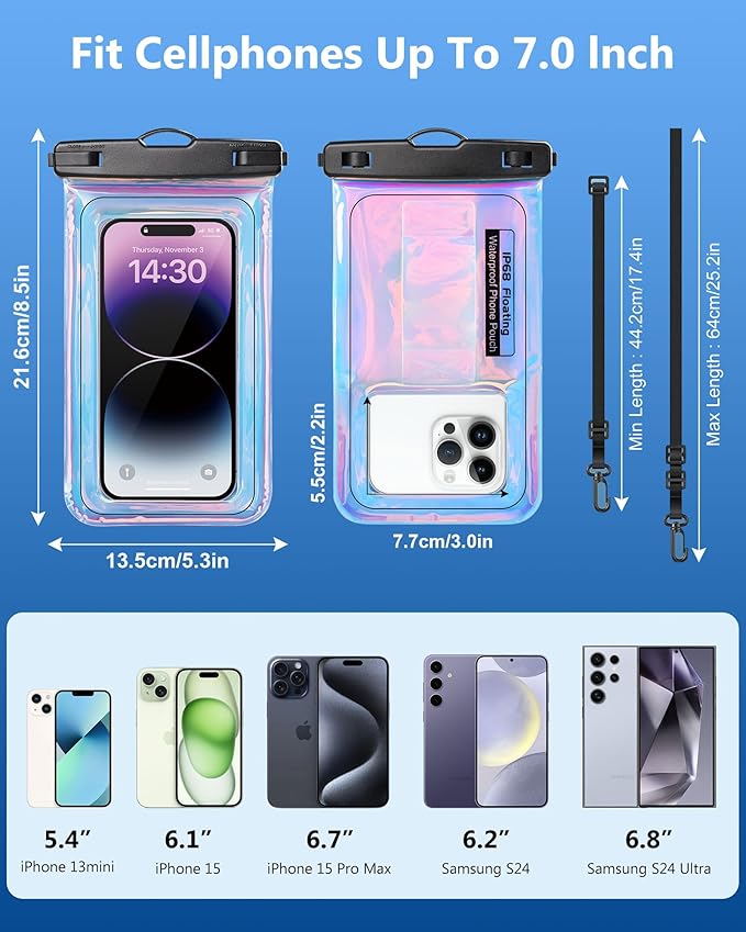 Waterproof Phone Pouch Floating, IPX68 Waterproof Phone Case - Image 3