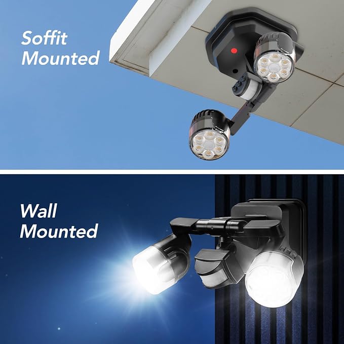 OREiN Motion Sensor Outdoor Lights, 3500LM 450° Adjustable Security Light - Image 5