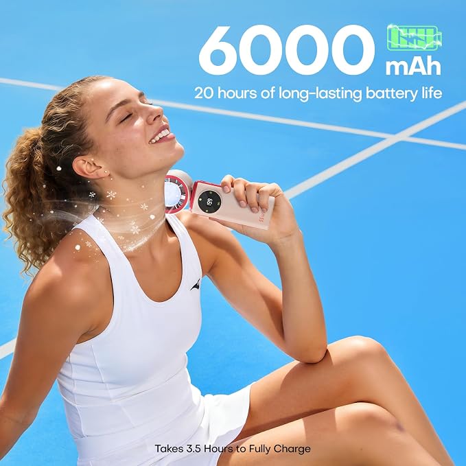 6000mAh Portable Handheld Fan - Image 4