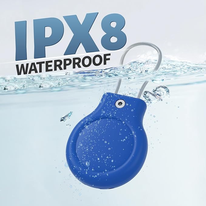 for AirTag Holder with Wire Cable, 4 Pack IPX8 Waterproof PC Hard Case - Image 3