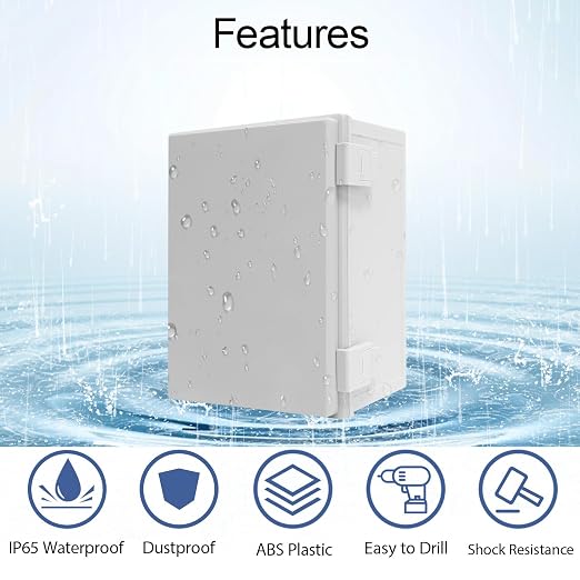 Junction Box IP65 Waterproof Dustproof ABS Plastic Enclosure, Outdoor and - Image 3