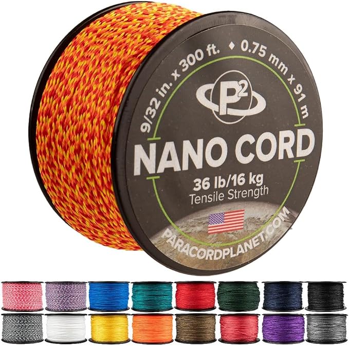 Paracord Planet Nano Cord –Lightweight Nylon Nano Paracord – Great by ParacordPlanet