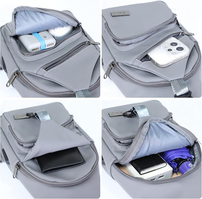 AMJ Crossbody Sling Bag Men Women, Casual Shoulder Backpack, Chest Daypack - Image 5