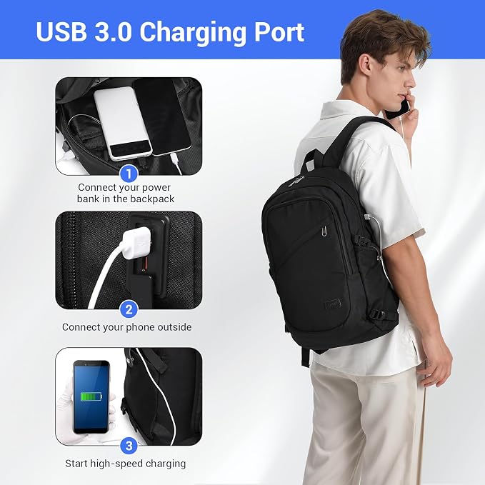 Kono Travel Laptop Backpack - Image 3