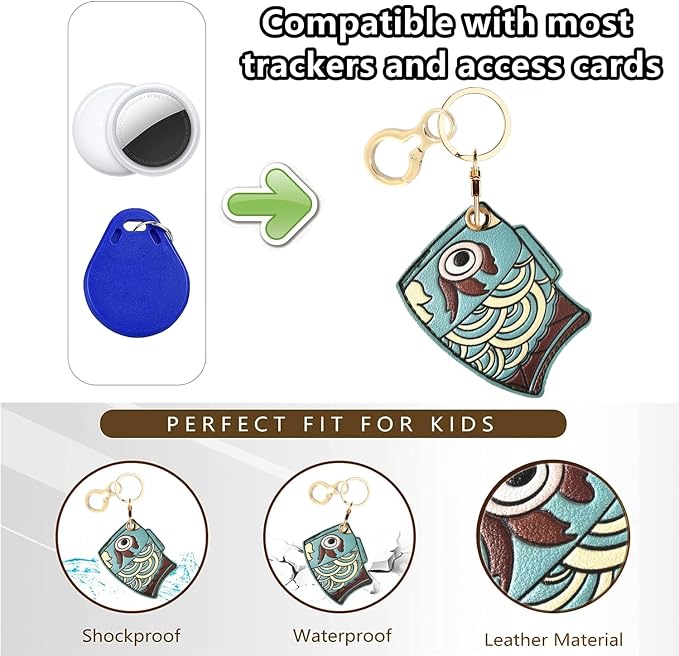 BORKUANA Leather Keychain Holder Case Compatible - Image 4