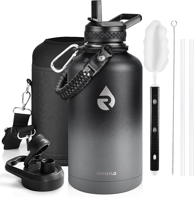 RAYMYLO Insulated Water Bottle 64 oz, Triple Wall Vacuum Stainless Steel by RAYMYLO