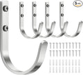 Aluminum Wall Hooks for Hanging Towel/Coat - 22LB Screw in Metal Hanger Wall by Josmimic