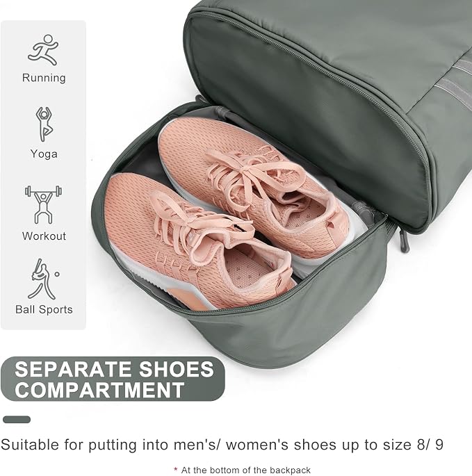 coofay Gym Backpack For Women Waterproof Backpack - Image 5