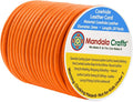Mandala Crafts Round Genuine Orange Leather Cord by MandalaCrafts