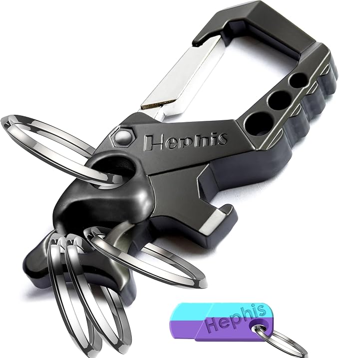 Hephis Skull Heavy Duty Key Chain, Car Emergency Escape Tool, Seat belt Cutter by hephis