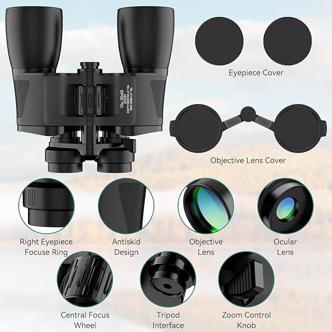 MLight 10-30X50 Zoom Binoculars - Image 8