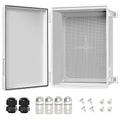 LeMotech Electrical Box, IP67 Waterproof Hinged Cover Stainless Steel Latch by LeMotech