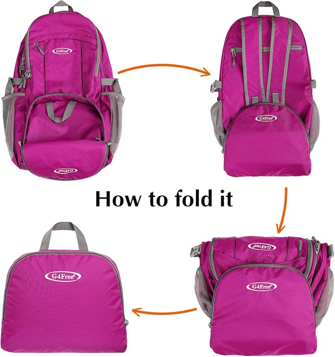 G4Free 40L Lightweight Packable Hiking Backpack, Waterproof Travel Daypack - Image 6