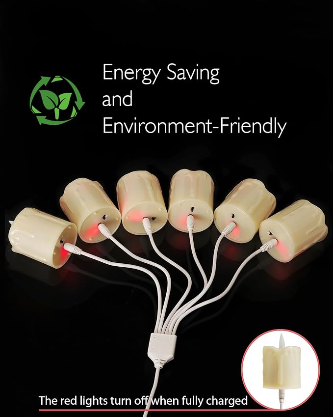 Homemory Rechargeable Flameless Candles - Image 6