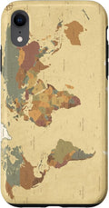 Globe Map Smartphone Cell Cover Gift World Map Pattern Phone Case by Unknown