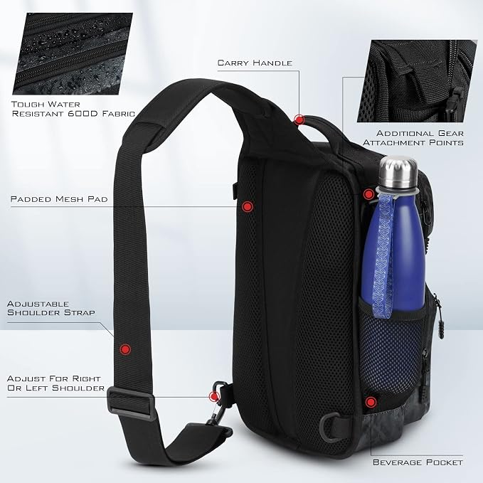 KastKing BlowBak Tactical Sling Tackle Bag-Lightweight Fishing Backpack Storge - Image 7