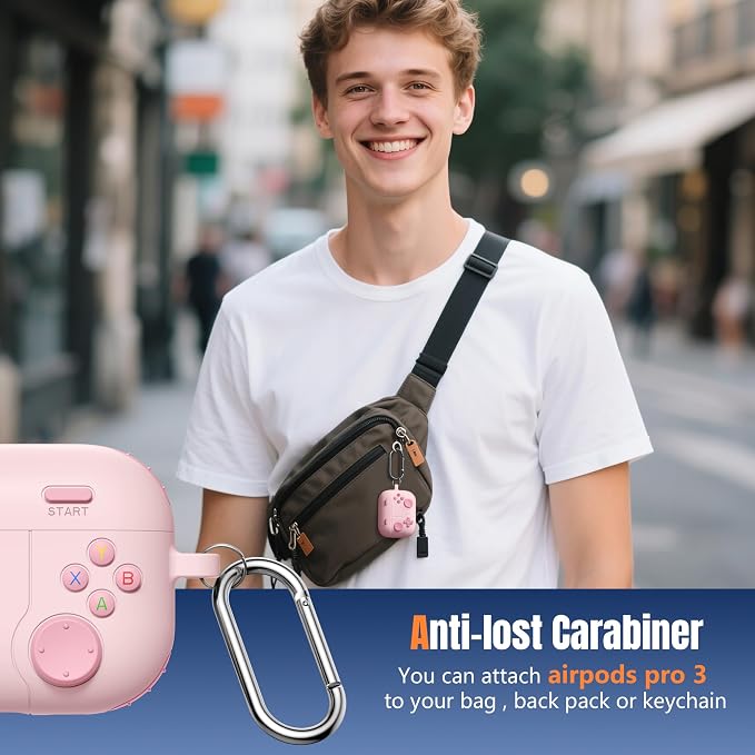 Game Case for AirPods Pro 3 Case 2025, Shockproof Silicone Cover for Apple - Image 8