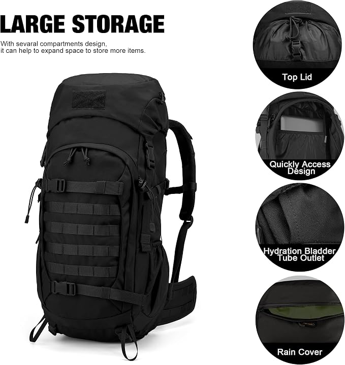 Mardingtop 50L Hiking Backpack, Backpacking Backpack - Image 5