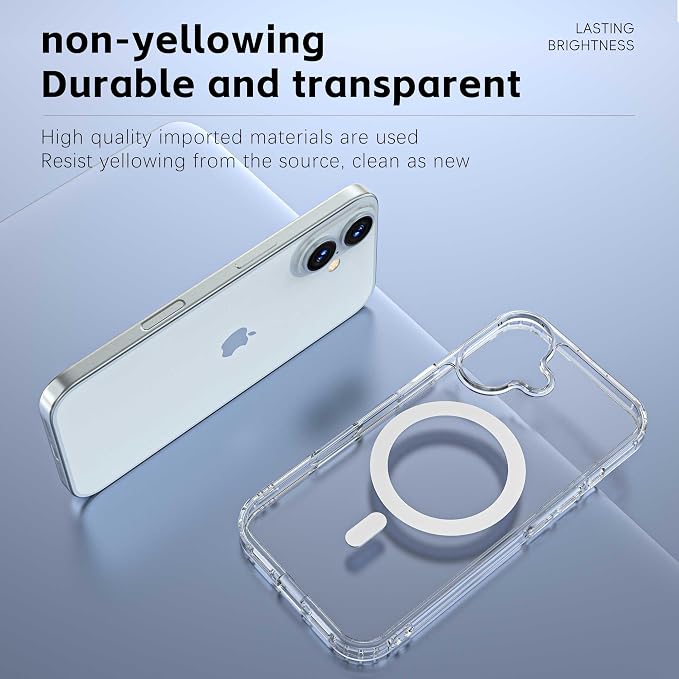 Magnetic Designed for iPhone 16 Case Clear - Image 2