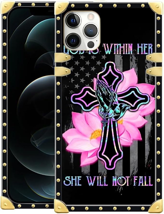 Compatible with iPhone 11 Pro Max Case, Praying Cross Hands Luxury Golden by Unknown
