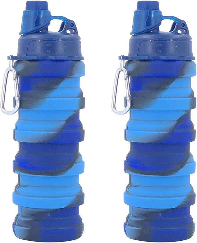 Collapsible Water Bottles Travel water bottle Sports Portable Sport Water by YCTMALL